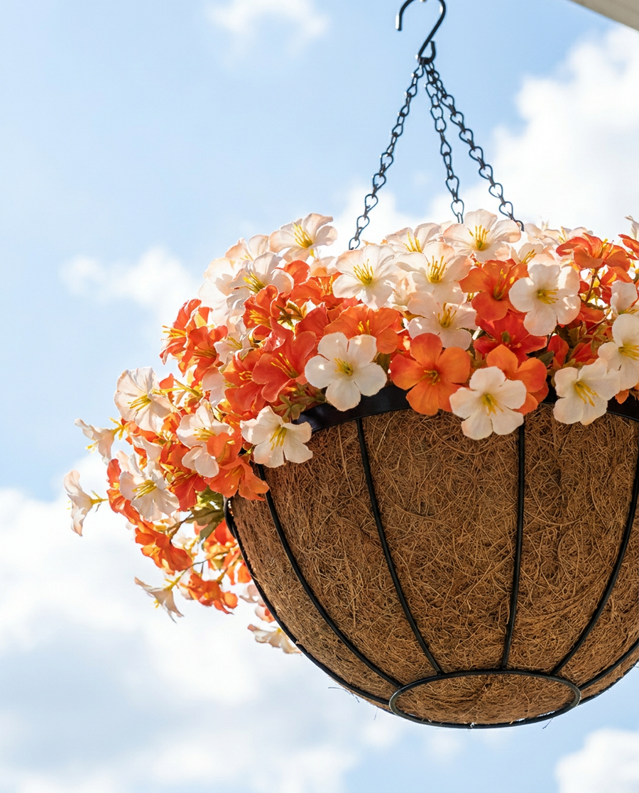 Peach & Cream: pair on the porch