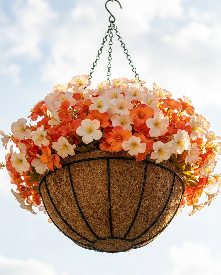 Peach & Cream: pair on the porch