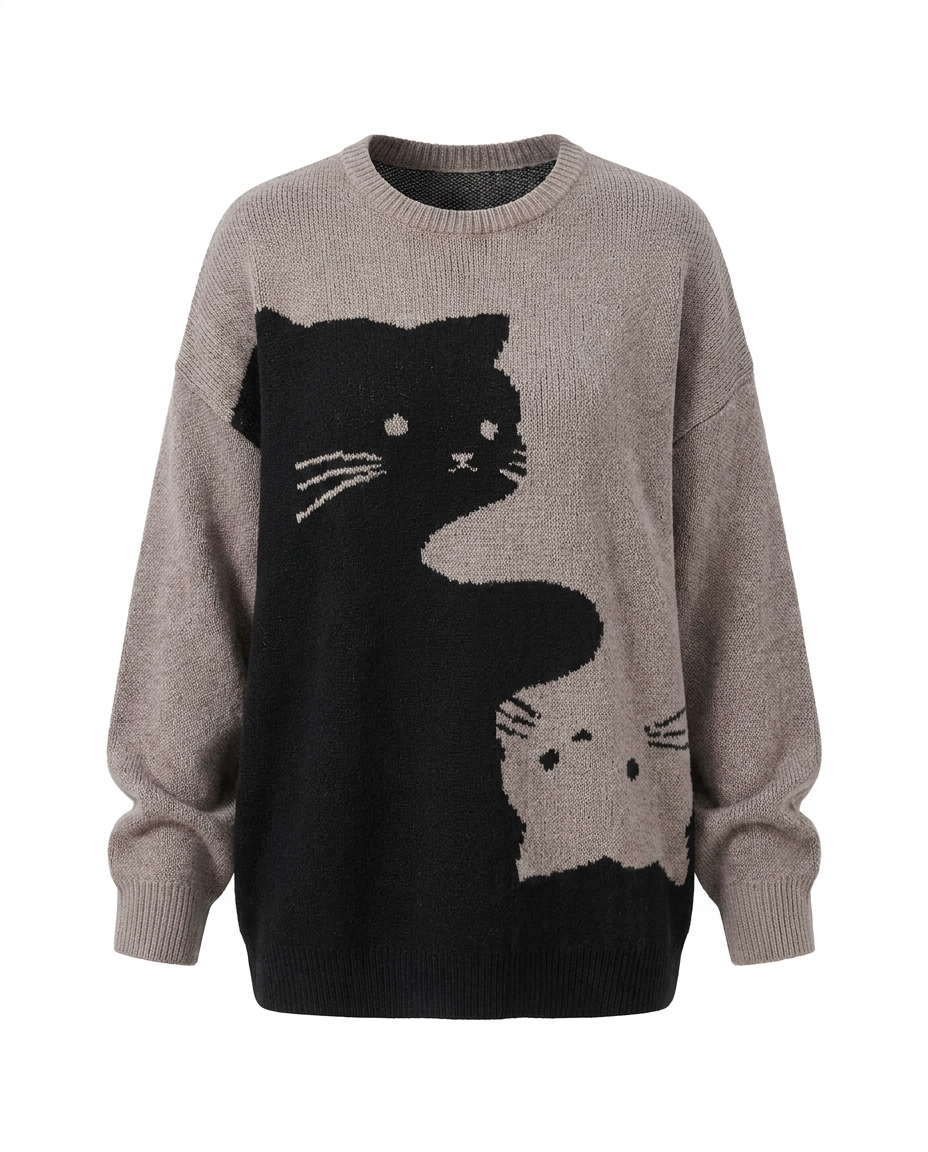 Soot & Oat Cat Sweater