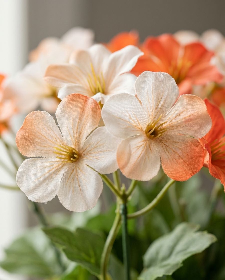 Peach & Cream: pair on the porch