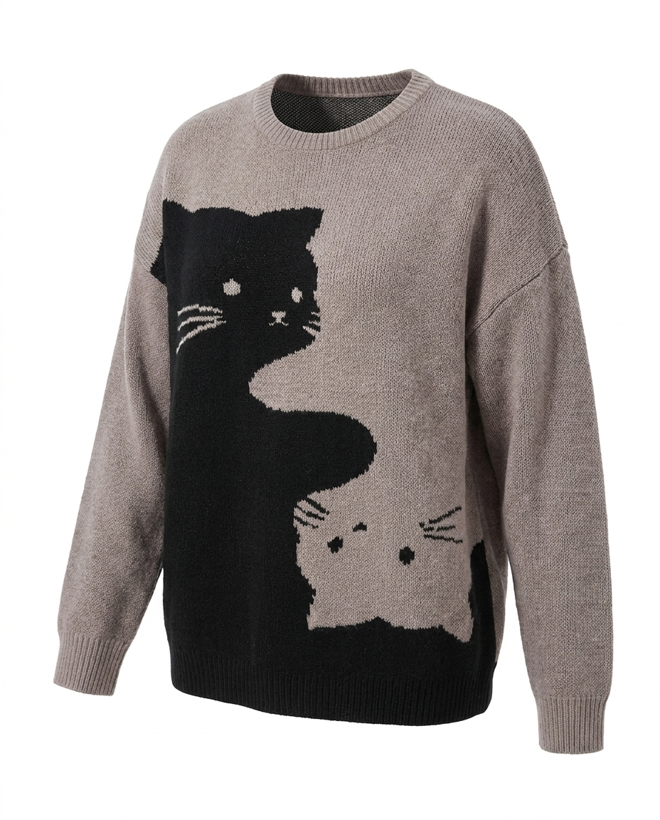 Soot & Oat Cat Sweater
